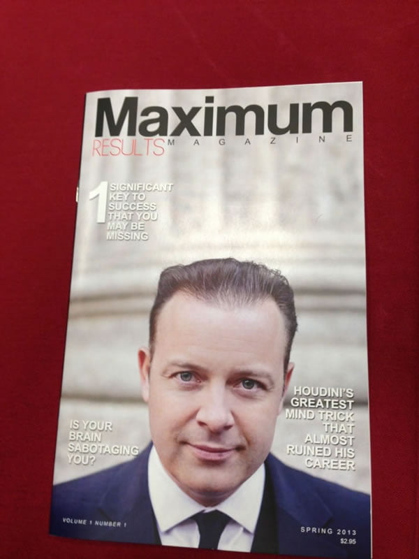 Doug Vermeeren Maximum Results Magazine