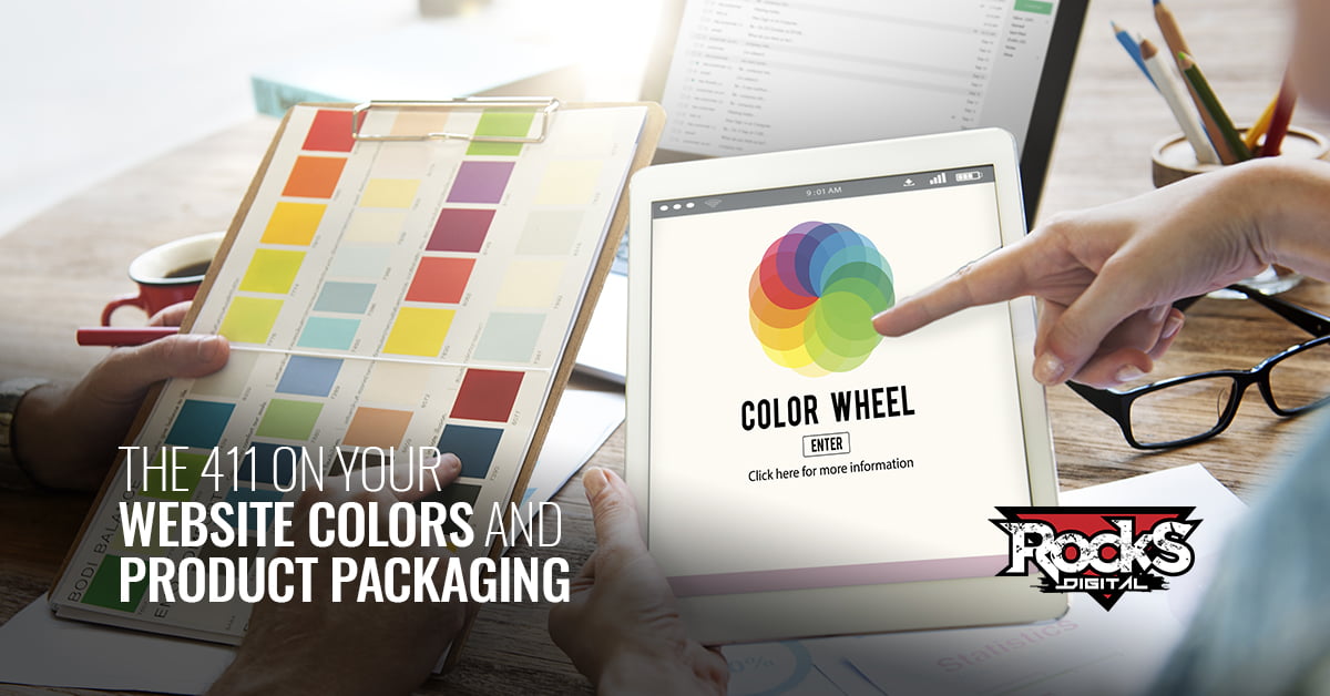 Website colors and product packaging matters.
