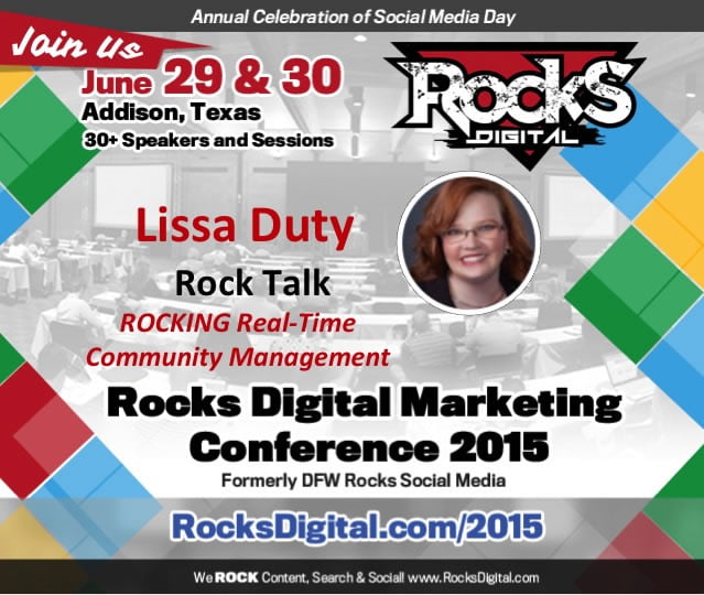 Lissa Duty, Rocks Digital Marketing Conference Dallas 2015 Speaker