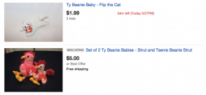 beanie baby on Ebay