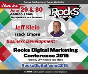 Jeff Klein, Speaker to Emcee at Rocks Digital Marketing Conference 2015