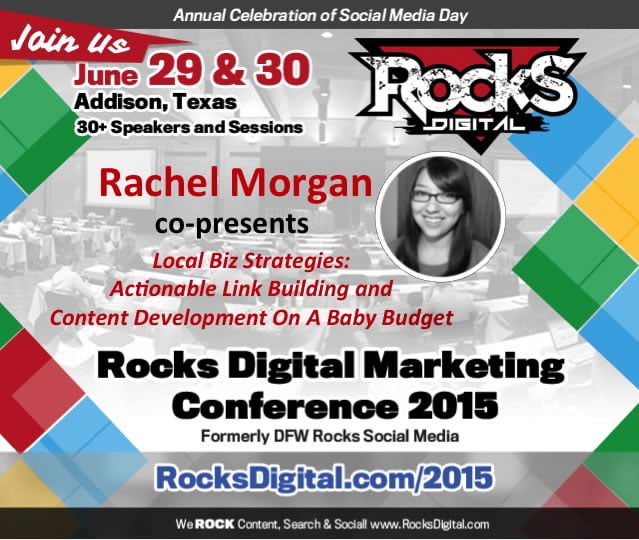 Rachel Morgan, SEO Speaker presents at Digital Marketing Conference in Dallas