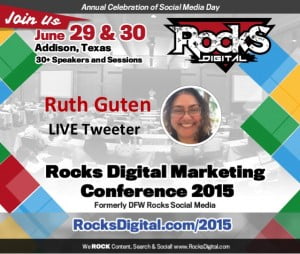 Ruth Guten, Rocks Digital Marketing Conference 2015