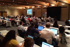 Loren Baker, Founder of SEJ presenting at Rocks Digital Social Media Day 2015 Celebration