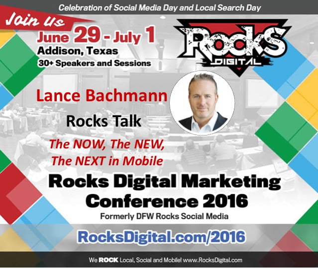 Lance Bachmann, Rocks Digital Marketing Conference 2016