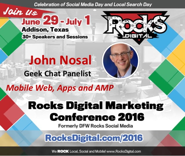 John Nosal, Rocks Digital Marketing Conference Dallas 2016