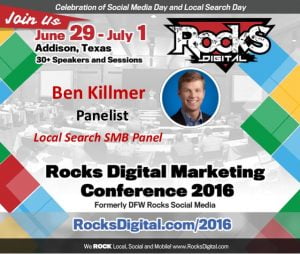 Ben Killmer, Google, Rocks Digital 2016