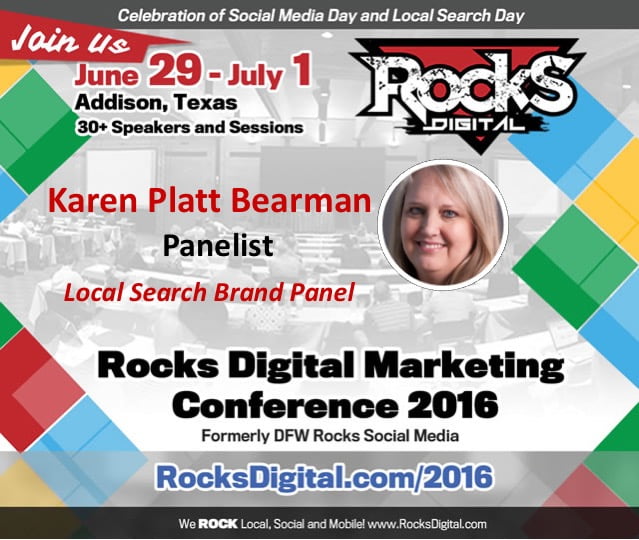 Karen Platt, Rocks Digital Marketing Conference 2016