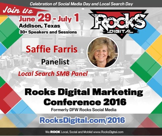 Saffie Farris, Rocks Digital Marketing 2016
