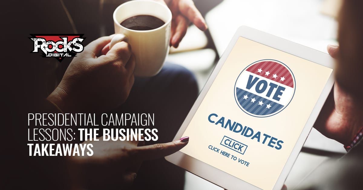 Presidential campaign lessons.