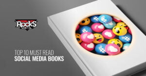 Social Media Books on Shelf.