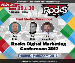 paid media workshops rocks digital 2017
