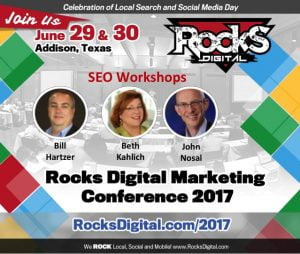 seo workshops rocks digital 2017