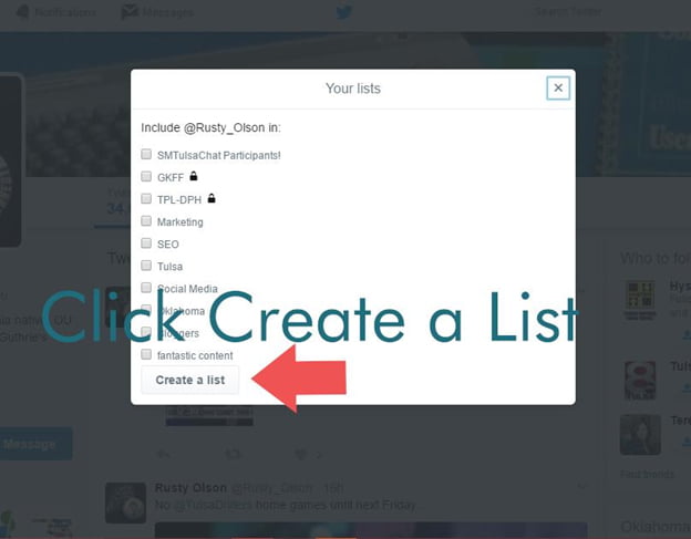 How to Create a Twitter List