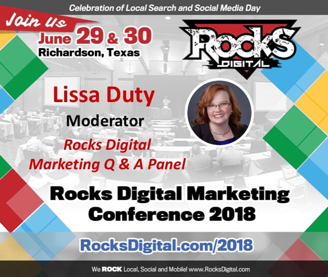 Lissa Duty, Rocks Digital Cofounder and Organizer to Moderate Rocks Digital Marketing Q & A Panel on Social Media Day 2018