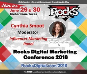 Cynthia Smoot, Dallas Socialite and Influencer, to Moderate Influencer Marketing Panel at Rocks Digital 2018