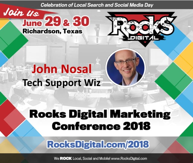 The CEO of SEO, John Nosal, to Be Our Tech Support Wiz at Rocks Digital 2018