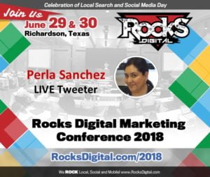 Perla Sanchez, Bilingual Social Media Strategist, to Tweet Live from Rocks Digital 2018