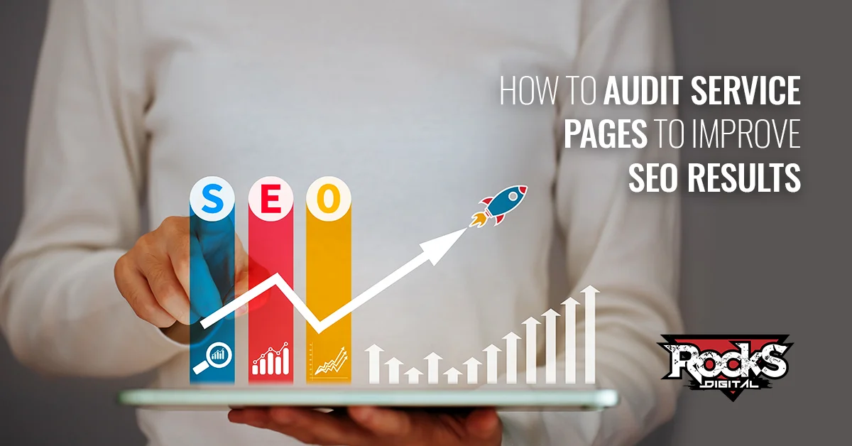 Website service page audit for SEO