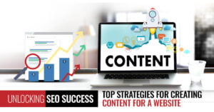 SEO content strategy infographic.