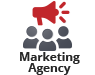 Marketing agency website icon.
