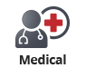 Medical website icon.