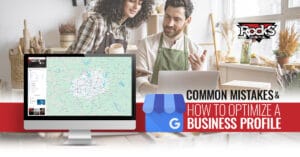 Google Business Profile optimization infographic.