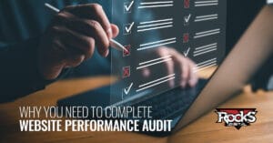 Website performance audit.