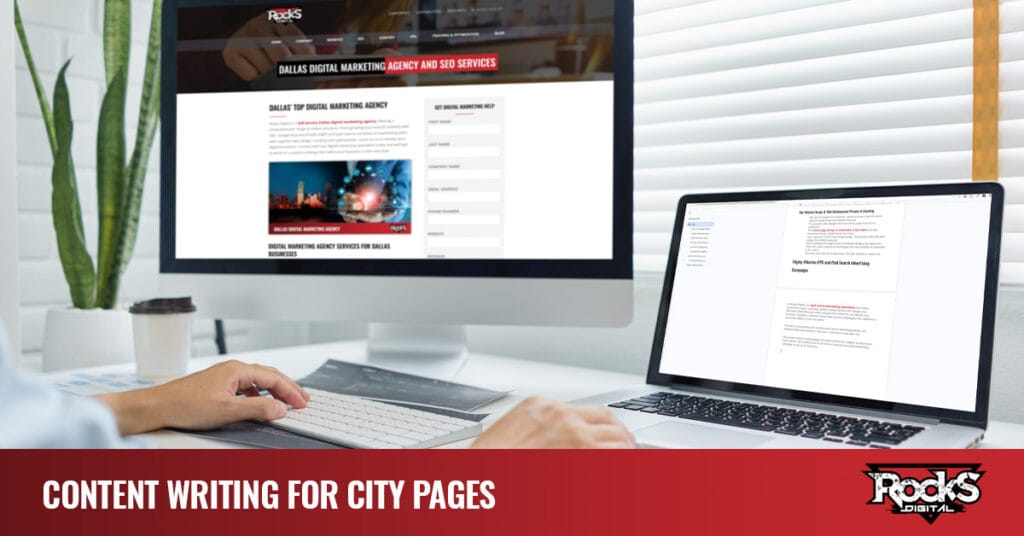 City page content writing agency.