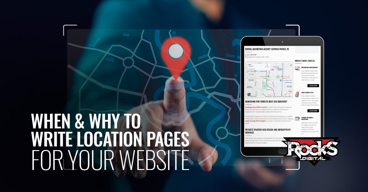 Why location pages matter for business websites.