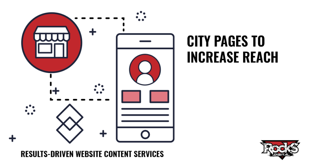 City pages to increase reach.