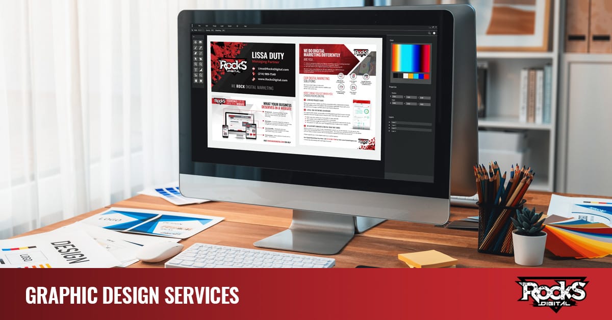 Graphic design for web development.