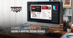 Graphic design services for businesses.