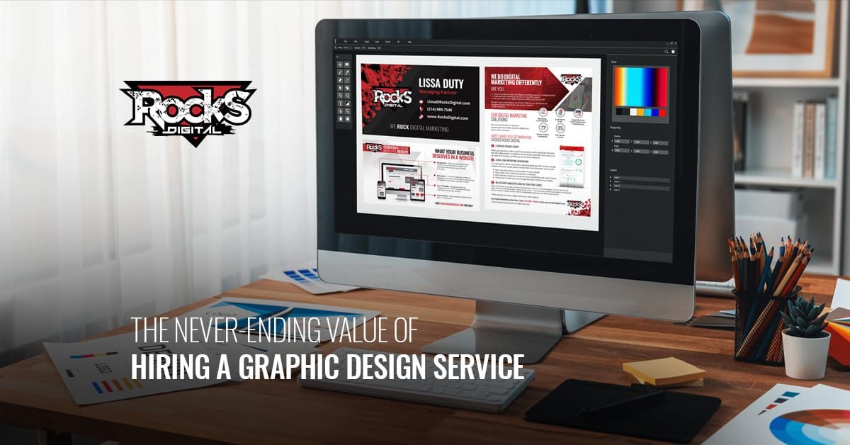 Graphic design services for businesses.