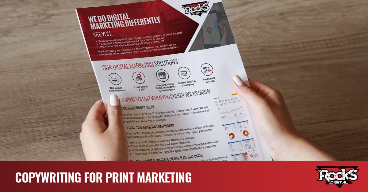 Could your business benefit from impactful marketing assets? Rocks Digital Marketing provides top copywriting services for businesses. Call (214) 989-7549.