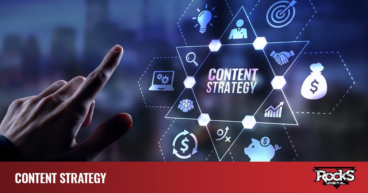Content strategy development for businesses.