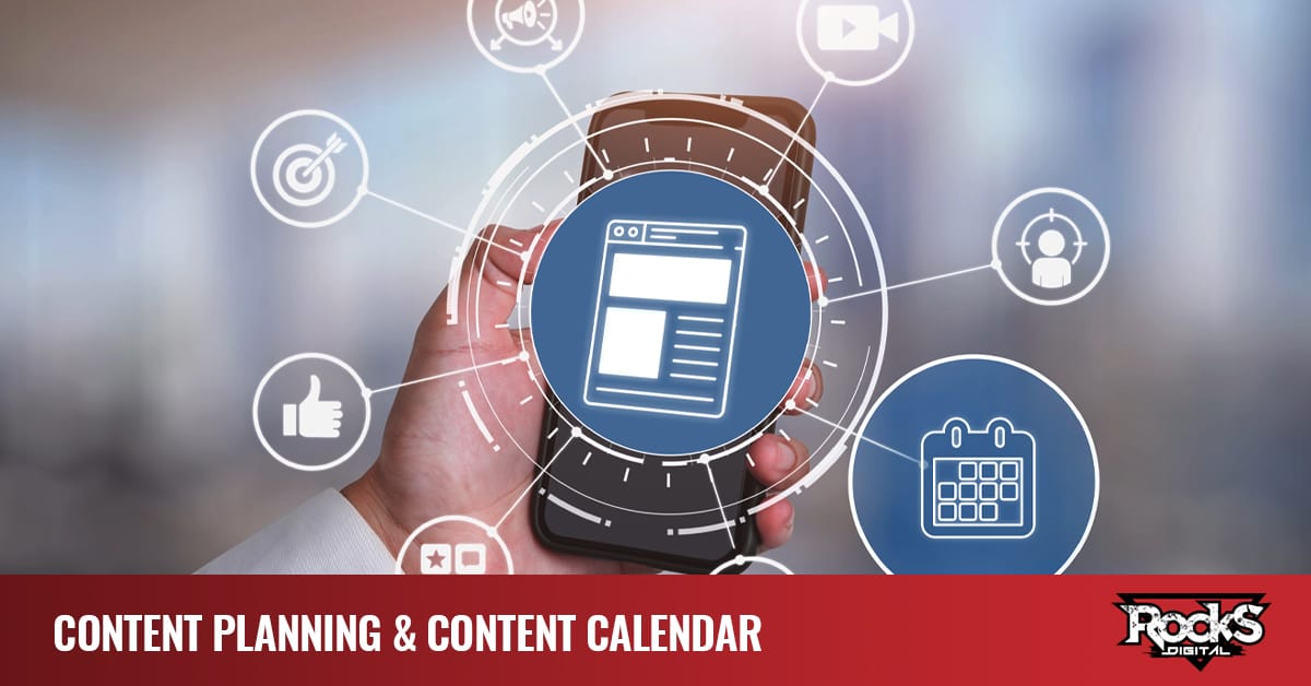 Website content planning and calendar management.