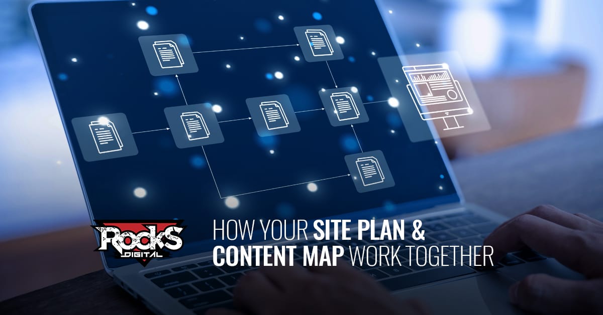 Site plan and content mapping for websites.