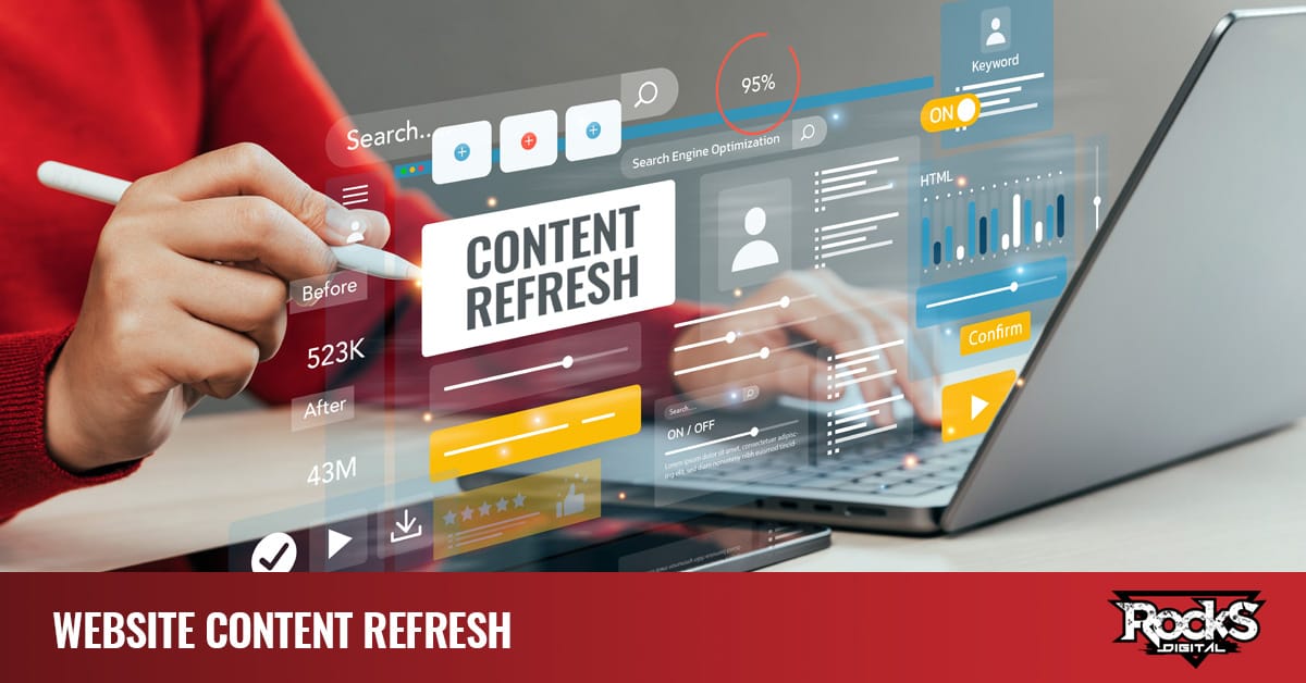 Content refreshes for business websites.